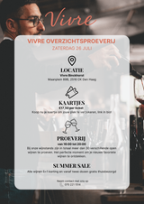 Ticket Vivre's zomerproeverij - Zaterdag 26 Juli